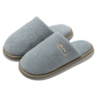 朴西加绒加厚棉拖鞋女2025新款秋冬居家eva软底防滑不掉毛地板拖