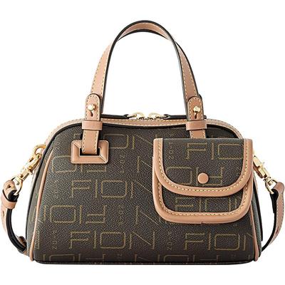 Fion/菲安妮斜挎老花波士顿包