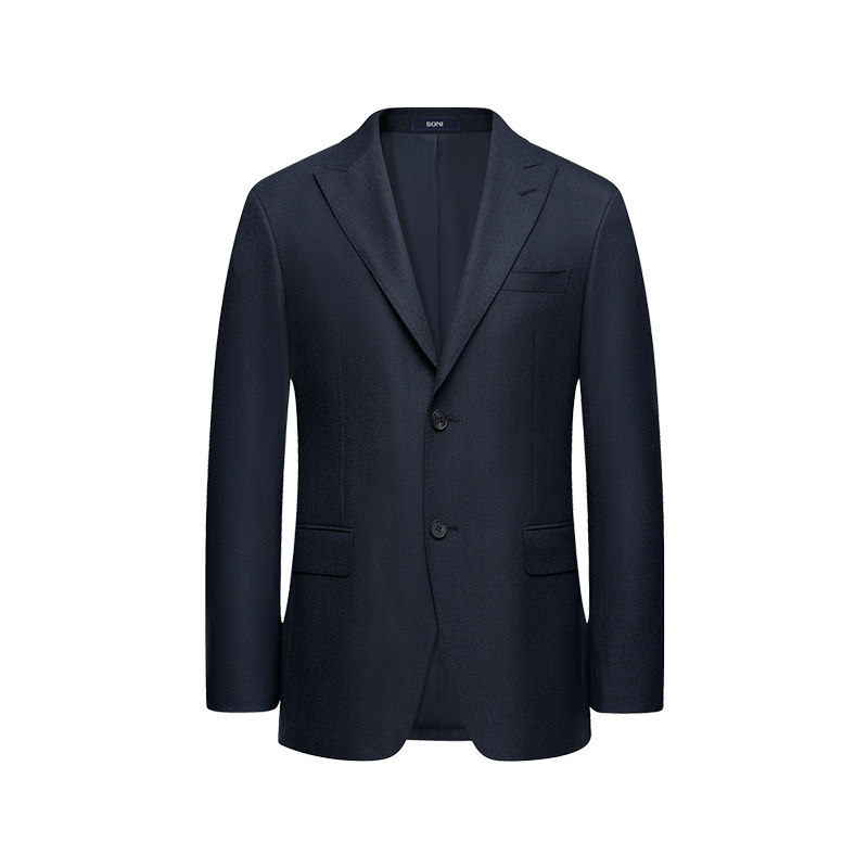BONI/堡尼秋冬新品商务西服套装羊毛混纺西装净色西裤男AS661221A