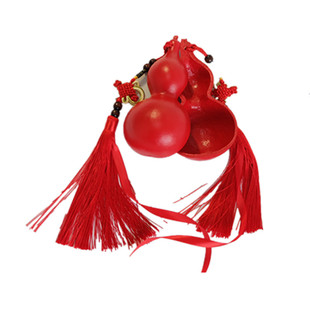 合卺酒葫芦 里外全红不刻字 婚庆影视道具 婚礼用品 部分地区包邮