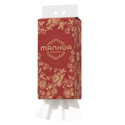 漫花挂式纸巾1120张/提大提四层加厚柔软面巾学生宿舍清洁卫生纸