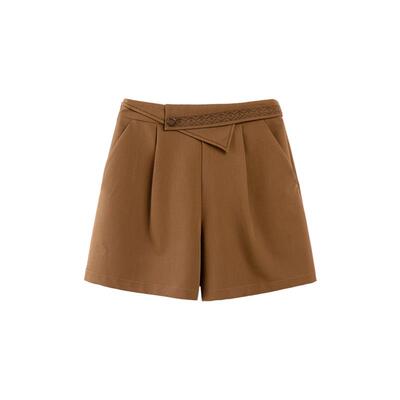 【焦糖松弛】PIT复古基础百搭遮肉显瘦短裤休闲裤女2025春季新款