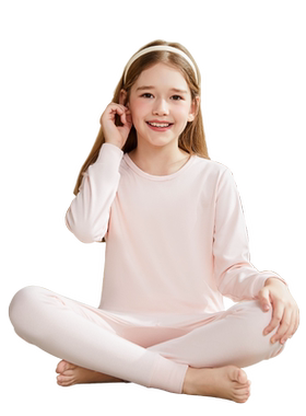 Kids/猫人儿童女童全棉秋衣秋裤