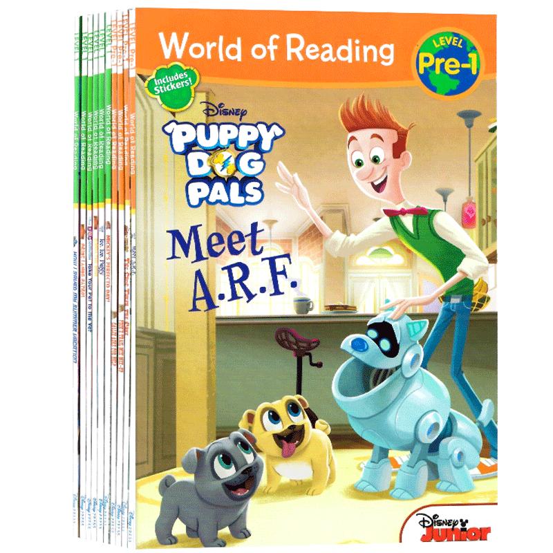 迪士尼儿童绘本分级读物10册 World of Reading Level Pre-1,Level1 英文原版 Disney经典图画故事书 儿童英语启蒙读物含贴纸