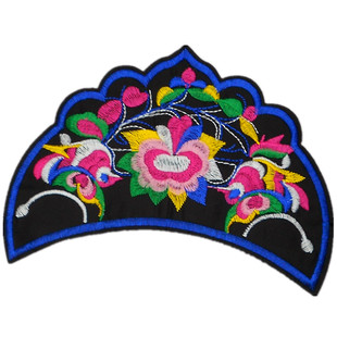 民族风特色刺绣布贴沙发抱枕布艺贴花古装戏曲影视演出服饰烫花