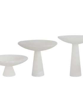 中古云石果盘装饰盘摆件