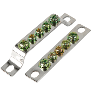 零地排铜接线端子配电箱配电柜接线排零地条连接排汇流铜排接线排