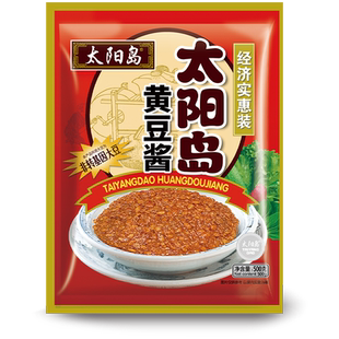 太阳岛500g*3袋黄豆酱正宗东北大酱豆瓣酱大豆酱大葱蘸酱农家大酱