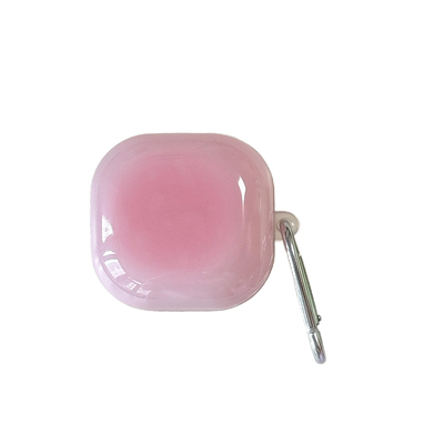 小清新眩晕渐变粉适用三星buds2pro保护壳Buds FE蓝牙耳机套live/pro耳机壳大小众情侣软壳潮buds3pro