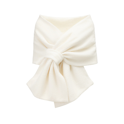 4muggle多穿法气质双色毛呢围巾