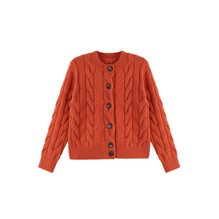 LEOHAPPY女童毛衣2025新款冬儿童开衫外套北极绒中大童保暖上衣