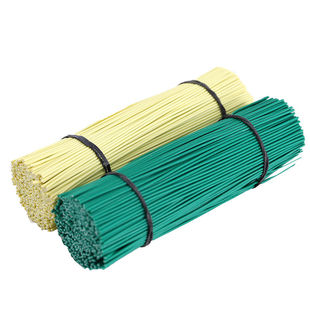 电镀锌铁丝扎线葡萄枝条扎丝包塑铁芯扎带捆电源线黑色白色绑丝线