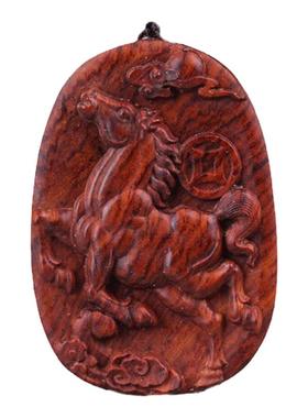 海南黄花梨手把件红木男女款吊坠