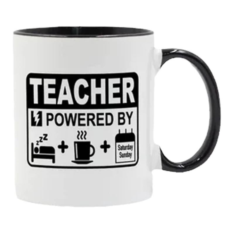 Teacher Need Rest and coffee Mug 老师内涵杯 陶瓷水杯马克杯