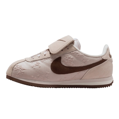 耐克女鞋情人节Cortez Textile粉色刺绣印花复古休闲运动鞋IQ3624