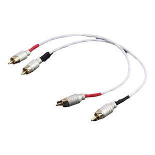 进口特氟龙镀银信号双莲花过机线2RCA功放CD机连接线发烧音频线