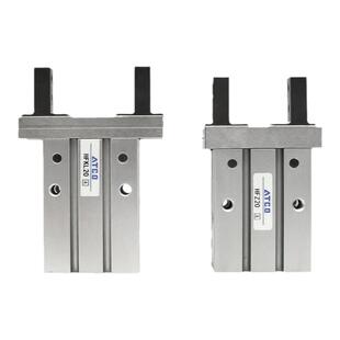 气动手指导轨加长型气缸HFKL/HFZL10/16F/20B/25N通孔