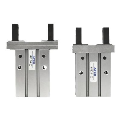 气动手指导轨加长型气缸HFKL/HFZL10/16F/20B/25N通孔