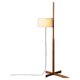 中古设计师Santa实木落地灯卧室客厅艺术可调节TMM侘寂风氛围复古