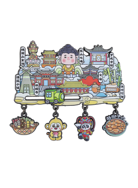 四川九寨沟乐山文创金属冰箱贴