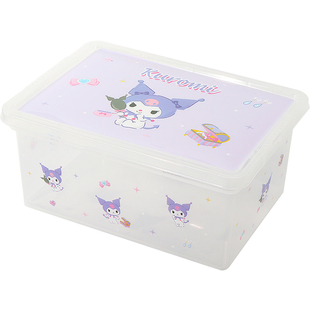 Miniso名创优品三丽鸥收纳透明盒子桌面整理家居归纳箱可爱玉桂狗