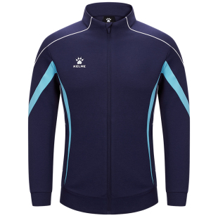 KELME卡尔美儿童足球训练外套春季新款针织立领印制组队服针织衫