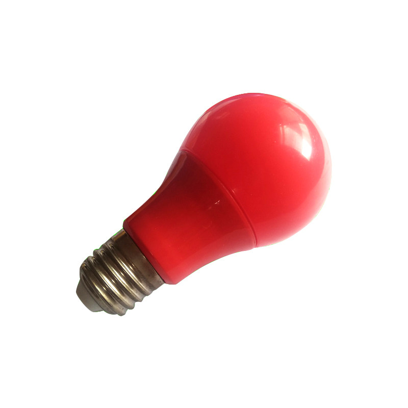 led彩色灯泡红色粉色蓝色110V