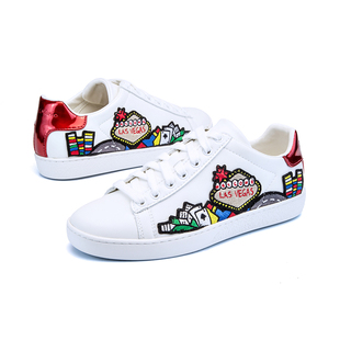 jm快乐玛丽女鞋松糕底春夏厚底休闲鞋蕾丝镂空增高乐福鞋子86055W