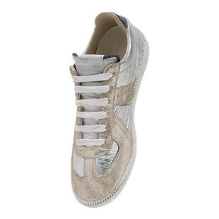 Maison Margiela马吉拉撞色效果银色德训鞋情侣单鞋休闲运动鞋