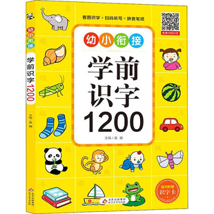 幼儿学前识字1200字 幼小衔接儿童认字书幼儿园宝宝看图识字大王教材 3岁书籍早教绘本启蒙用书小孩学认识汉字形象卡片神器象形卡