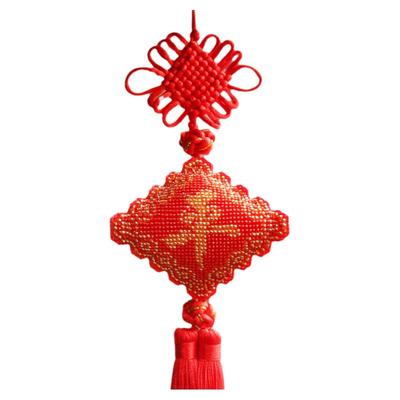 新款平安福满珠子绣好的成品车挂