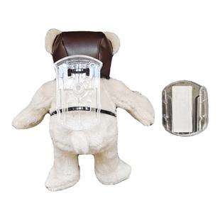 汽车后备箱毛绒公仔卡扣掌门狗玩偶摩托车尾箱车载粘扣挂件可拆卸