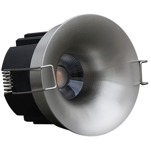 不锈钢筒灯无边框包豪斯射灯银色中古嵌入式智能防眩客厅无主灯