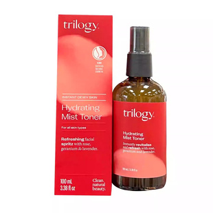 新西兰Trilogy趣乐活玫瑰喷雾爽肤水定妆100ml强效保湿滋润舒缓