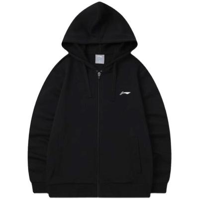 李宁运动男子连帽保暖外套休闲