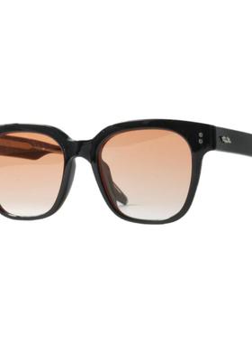 韩版柠檬黄UV400配近视中性墨镜