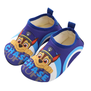 汪汪队地板袜儿童秋冬室内软底防滑婴儿学步鞋居家用男女早教袜鞋