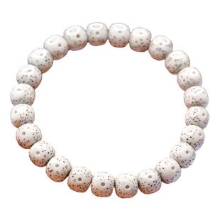 毕业级海南原生态星月菩提子正月大留白单圈桶珠男女手链