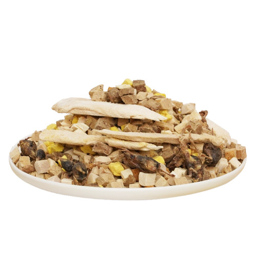 汪小七 冻干鸡肉粒鸭肉鳕鱼蛋黄粒全期狗零食猫零食幼猫成猫增肥