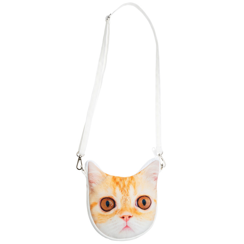DIY斜跨包定制狗猫帆布单肩包定做logo卡通明星大头异形手机包袋