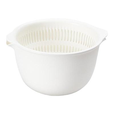 日本环保食品级PP双层沥水篮