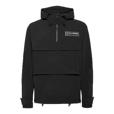 PHILIPP PLEIN 男士纯色长袖连帽夹克 PLEINSPORT外套秋冬