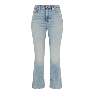 7 For All Mankind女春夏新品修身复古微喇时尚九分牛仔裤BOOTCUT
