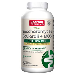 Jarrow布拉迪酵母益生菌美国杰诺布拉氏亿活成人保护肠胃腹泻宠物