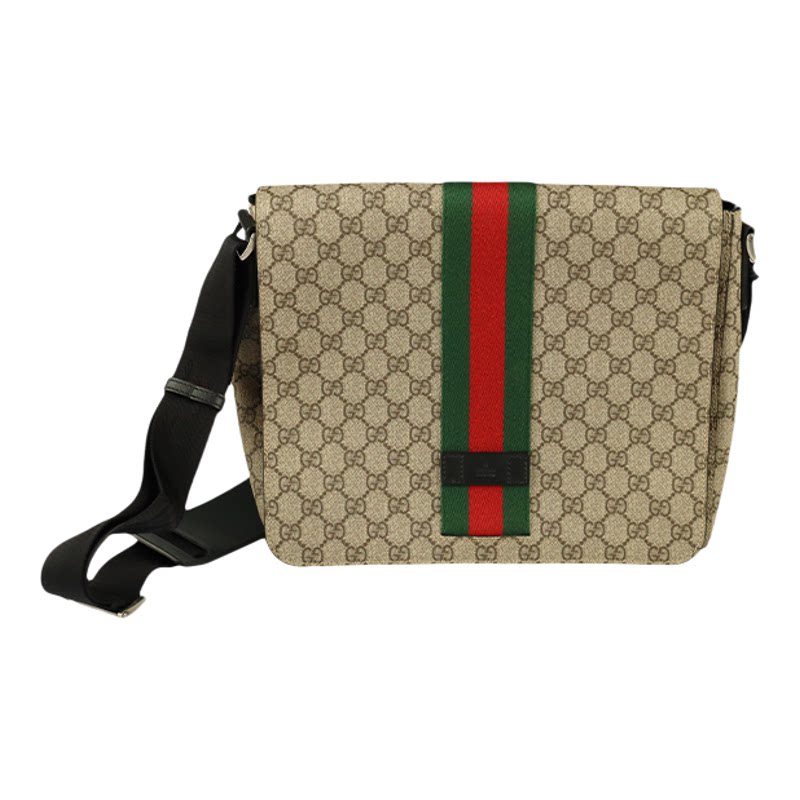 中古9新GUCCI古驰邮差包
