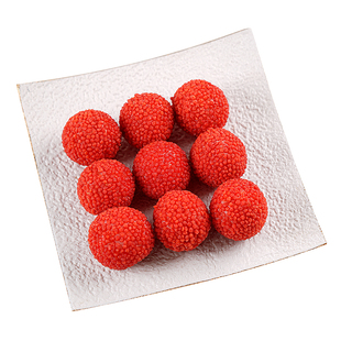 青麦源山药榴莲球网红爆浆荔枝球酒店半成品点心速冻油炸小吃商用