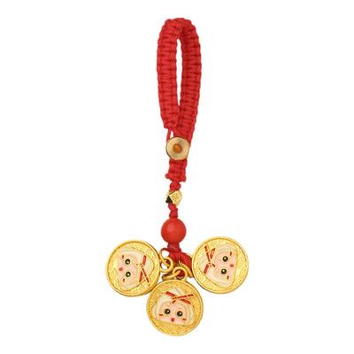 慈元阁一举高粽鸿运红绳钥匙扣