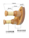 古典吉他挂钩免打孔民谣电贝斯通用墙壁吊架实木尤克里里木头支架
