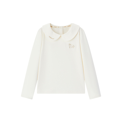 Milkbarn儿童长袖T恤娃娃领上衣