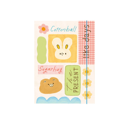 韩国硬面绑带A56孔活页封套外壳